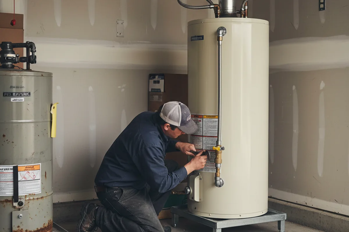 Water heater and shutoff valve replacement in Glade Park