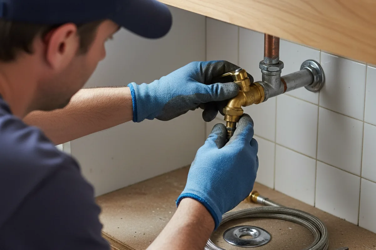 Shutoff valve and fitting work during Emergency Plumbing in Glade Park
